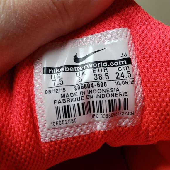 Nike Women's Size 7.5 Air Max Tailwind Running Shoe Crimson Hyper Orange Sneaker - Picture 9 of 9